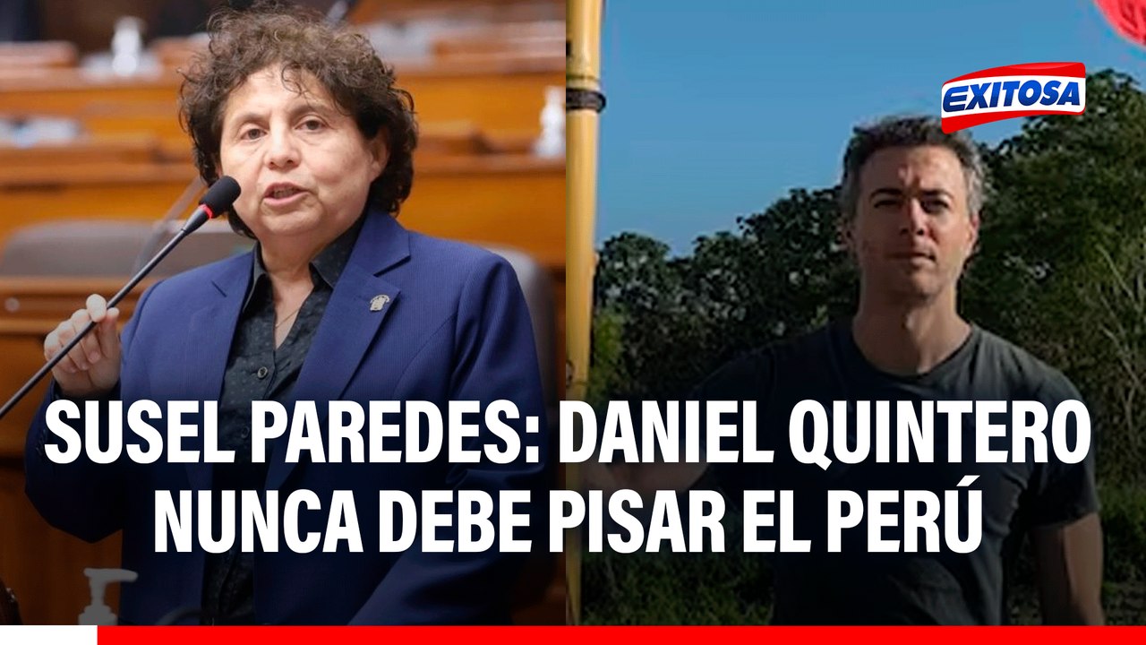 Susel Paredes sobre Daniel Quintero: "El Congreso ha hecho bien en declararlo persona no grata"