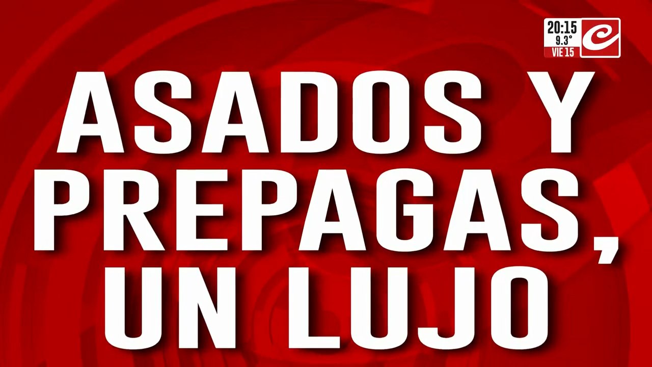 Argentina quebrada: asados y prepagas, un lujo.