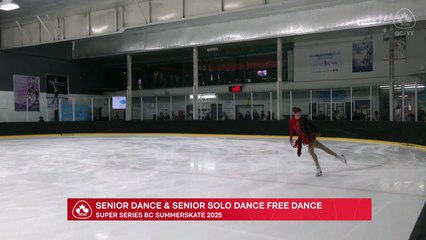 Senior Free Dance & Senior Solo Dance - Rink 8 Skate Canada Rink -  2025 BC/YT Section Super Series Summer Skate