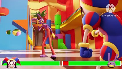 Pomni VS Jax With Healthbars | SPOILER WARNING | The Amazing Digital Circus Episode 6