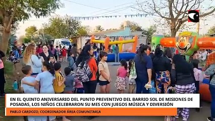 En el quinto aniversario del Punto Preventivo del barrio Sol de Misiones, celebraron su me