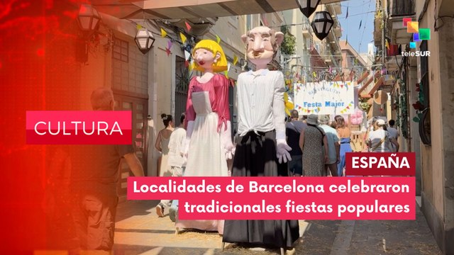 En Barcelona, son muchos los barrios que llevan adelante sus tradicionales fiestas populares organizadas por los vecinos CULTURA EDICIÓN CENTRAL 15-08-2025