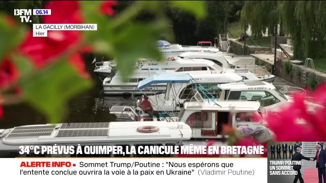 En Bretagne, le mercure dépasse les 30 degrés, alors les vacanciers cherchent la fraîcheur