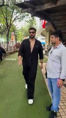 arjun kapoor seen leaving after a theatre in juhu