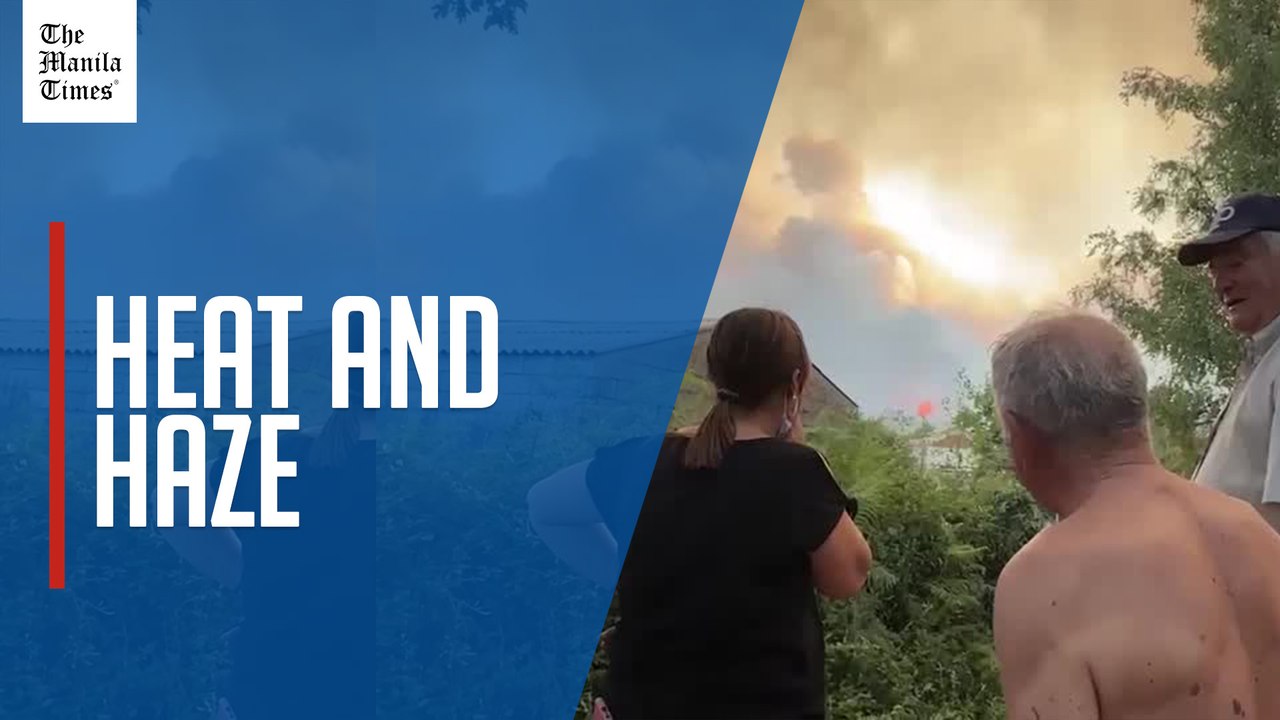 Clouds of smoke blanket sky in northern Spain as wildfires rage