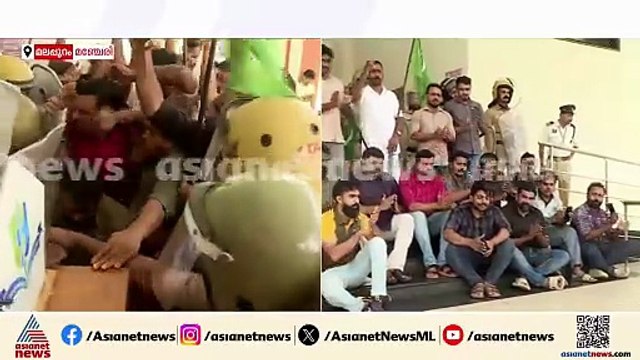 ജീവനക്കാര്‍ക്കെതിരെ കേസെടുത്ത സംഭവം; മഞ്ചേരി മെഡിക്കല്‍ കോളേജിലേക്ക് യൂത്ത് ലീഗ് മാര്‍ച്ച്