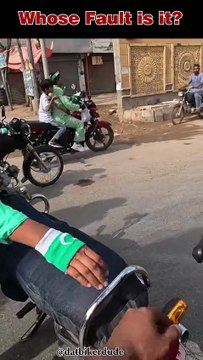 Happened this morning during a biker rally. What do you think happened? #roadrage #14august2025