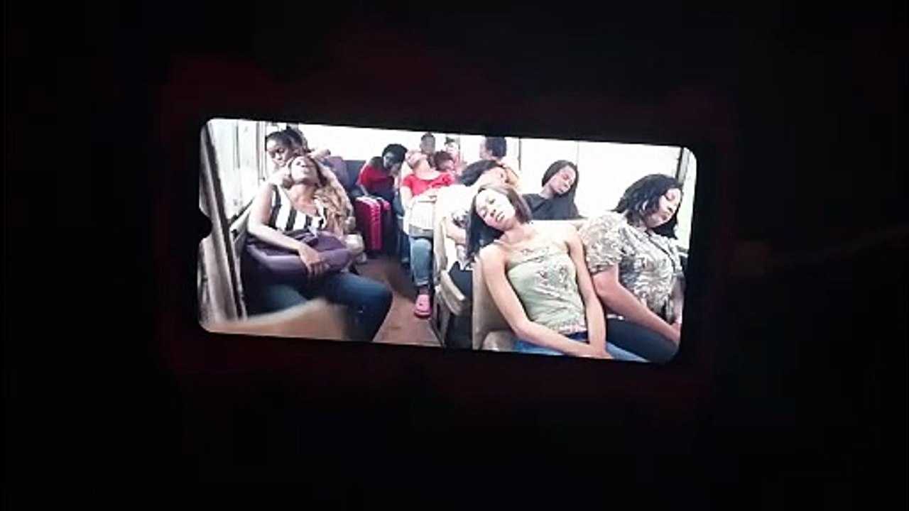 Bad Guys Destroying The Bus Clip