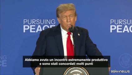 Trump: progressi con Putin, restano "pochi punti" da risolvere