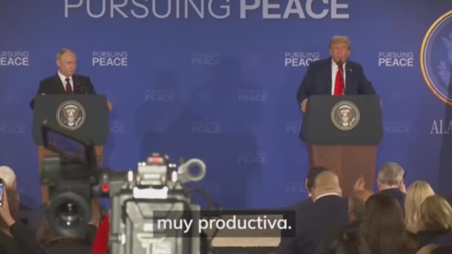 Discurso completo de Donald Trump en la cumbre en Alaska tras su reunión con Putin