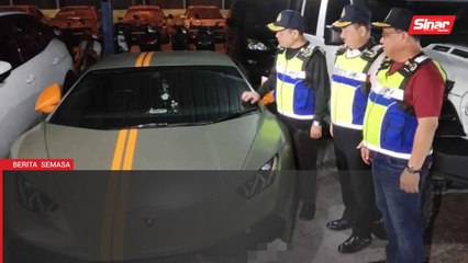 270 kenderaan mewah disita tak bayar cukai jalan