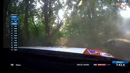 ERC Barum Rally 2025 SS2 Csomos Crashes