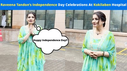 Raveena Tandon's Patriotic Spirit Shines On Independence Day, Celebrates At Ambani Hospital