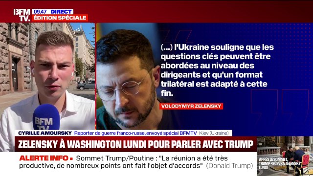 Volodymyr Zelensky annonce qu'il se rendra à Washington ce lundi pour rencontrer Donald Trump