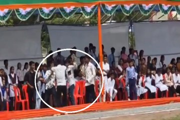 स्वतंत्रता दिवस समारोह में मारपीट