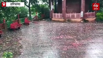 यमुनानगर के कालेश्वर मठ में आरती के दौराम गिरी बिजली, नवग्रह मंदिर का 150 फीट ऊंचा गुंबद हुआ क्षतिग्रस्त