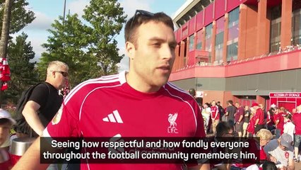 Liverpool fans honour Diogo Jota ahead of Bournemouth game