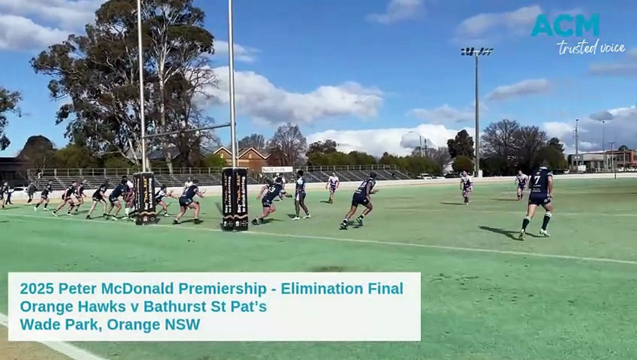 Forward sent off in Orange Hawks v Bathurst St Pat's elimination final
