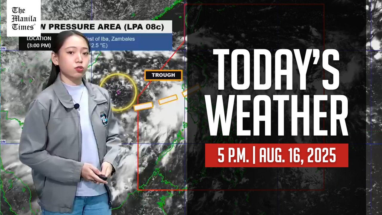 Today's Weather, 5 P.M. | Aug. 16, 2025