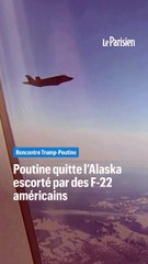 Poutine quitte l'Alaska escorté par des F-22 américains
