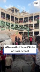 Aftermath Of Israeli Strike On Gaza School