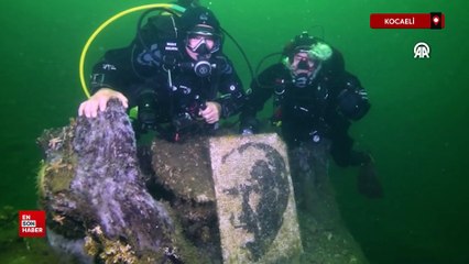 Marmara Depremi'nin merkez üssü Gölcük'te deniz dibindeki afet izleri görüntülendi