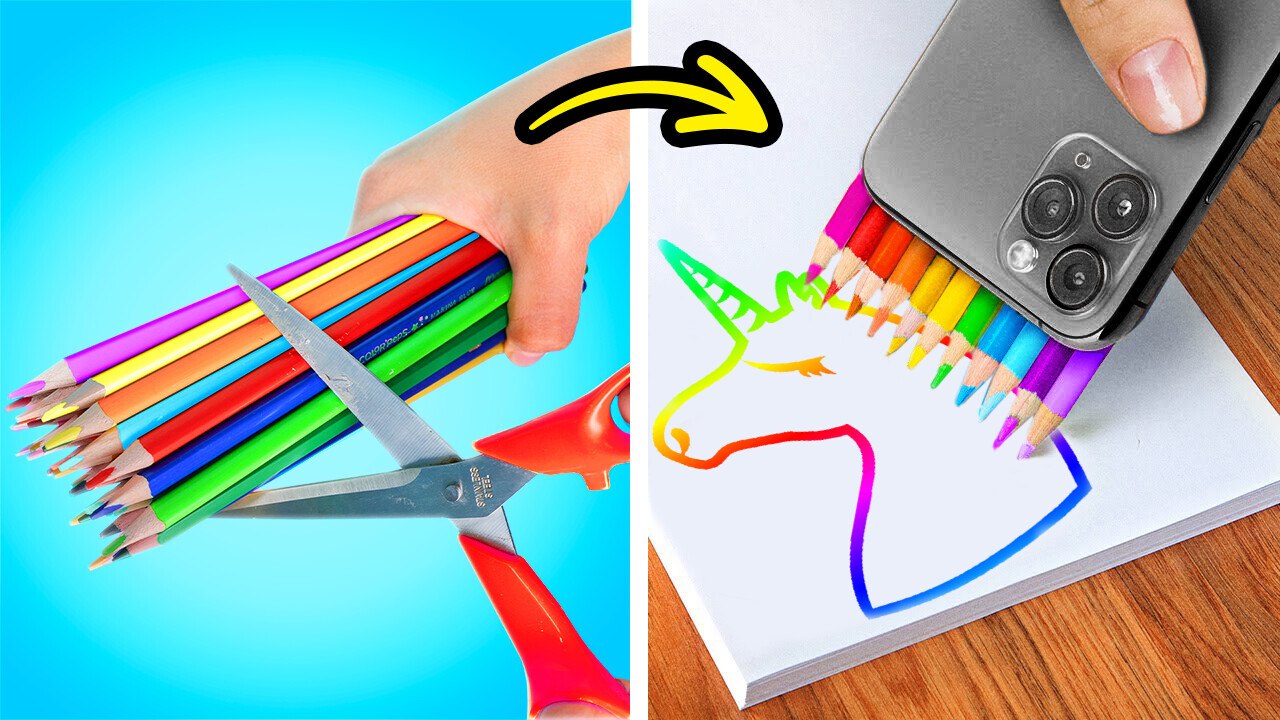 ASTUCES ARC-EN-CIEL POUR ÉLÈVES FUTÉS 🌈 Dessin facile au crayon 📦 Idées & créations - 123 GO! TRENDS