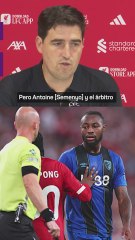 La reacción de Iraola tras los insultos racistas a Semenyo en Anfield: "Es una vergïenza"