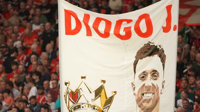 Liverpool fans sing You’ll Never Walk Alone in emotional tribute to Diogo Jota and his brother Andre Silva