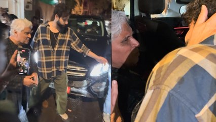 DHADAK 2 Screening: Siddhant Chaturvedi Touches Javed Akhtar's Feet & Seeks Blessings