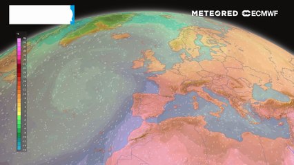 La gran masa de aire africano se retira hacia el sureste