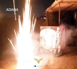 Adana'da PKK sempatizanları sahnede