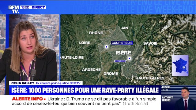 En Isère, une rave-party illégale rassemble au moins 1.000 personnes à Cour-et-Buis
