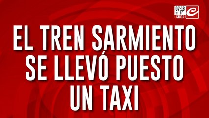 Brutal accidente en Flores: cruzó con la barrera baja y fue embestido por un tren