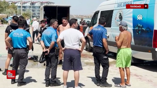 Tekirdağ'da denizde kaybolan kişiyi arama çalışmaları 3. gününde sürüyor