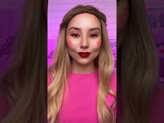 The Cutest Makeup Look Using Just Lip Tint! 💋😍 #makeup