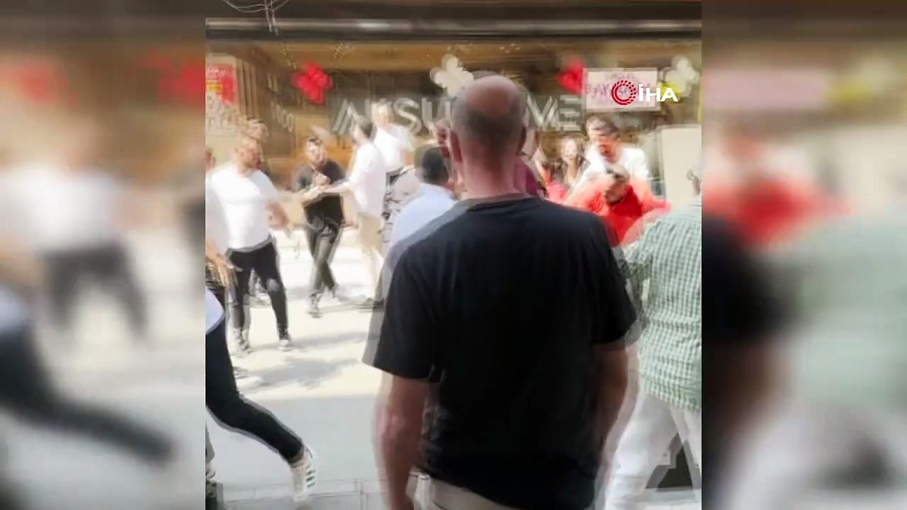 Cadde ortası bir anda boks ringine döndü