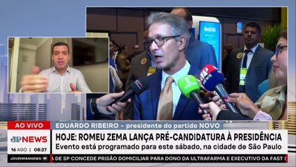 Romeu Zema vai sair para presidência em 2026? Presidente do Partido Novo comenta