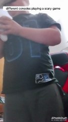 Different consoles play scary games #funny #vr #skits