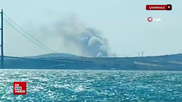 Çanakkale Gelibolu'da orman yangını