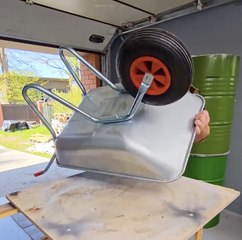 From Dirt Hauler to JOY HAULER! Crazy DIY Wheelbarrow Ride