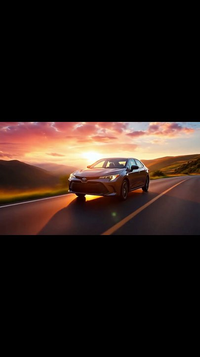 🌅🚗تويوتا كورولا 2026 – سحر القيادة على طريق الغروب✨🏞️