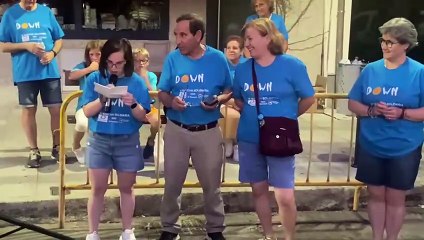 Marcha solidaria de El Barraco en favor de Down Ávila