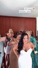 Η Ιωάννα Τούνη στην Κέρκυρα για τον γάμο της φίλης της, Μαρίας