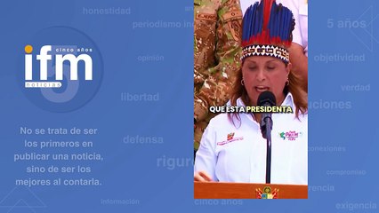 Presidenta del Perú Dina Ercilia Boluarte Zegarra afirma la soberanía del Perú de la isla de Santa Rosa