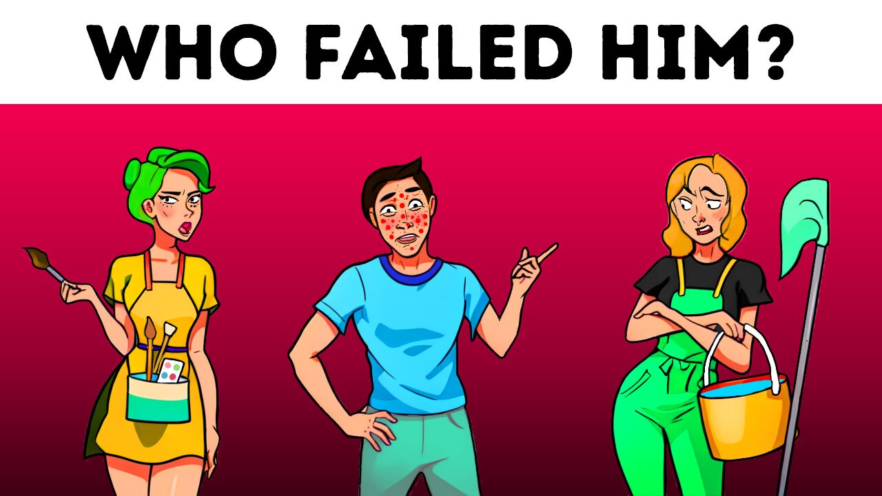 Who's Not Human Among the Customers? 👀 #riddles #brainteasers #shorts