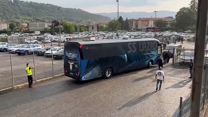 Lazio - Atromitos, il pullman biancoceleste a Rieti