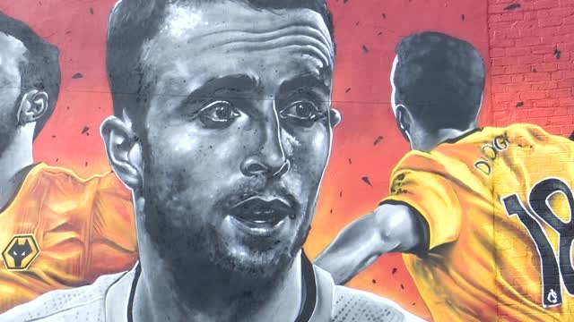 Wolverhampton - Une fresque murale en hommage à Diogo Jota