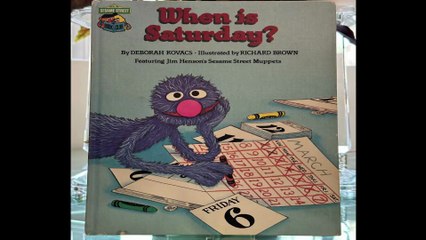 Sesame Street - When Is Saturday? (Book & Cassette Audio 1981)