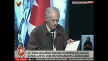 Prof. Germán Sánchez destaca el legado de Fidel Castro para las nuevas generaciones
